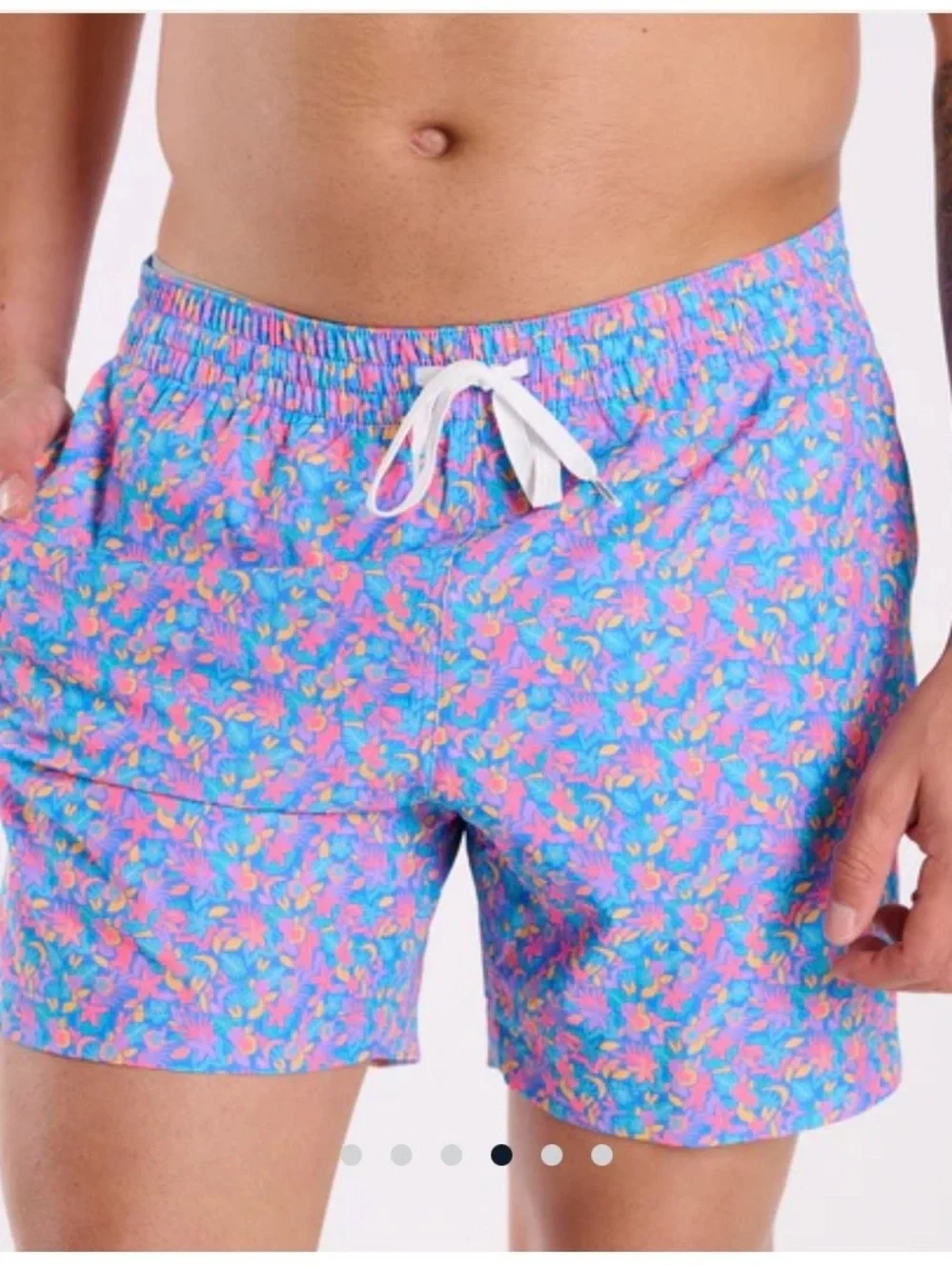 NEW Chubbies The Spades Lined Classic 5.5” Swim Trunks Men’s XXL Bright Floral